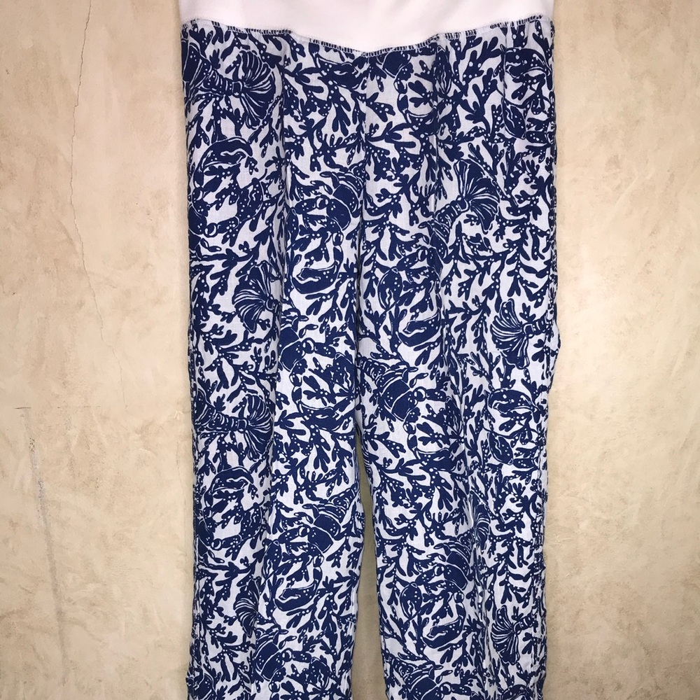 NWT Lilly Pulitzer Beach Linen Palazzo, Krillin It